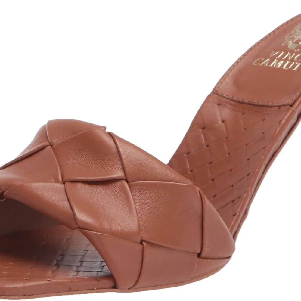 Brelanie Woven Strap Dress Mule Heeled Sandal